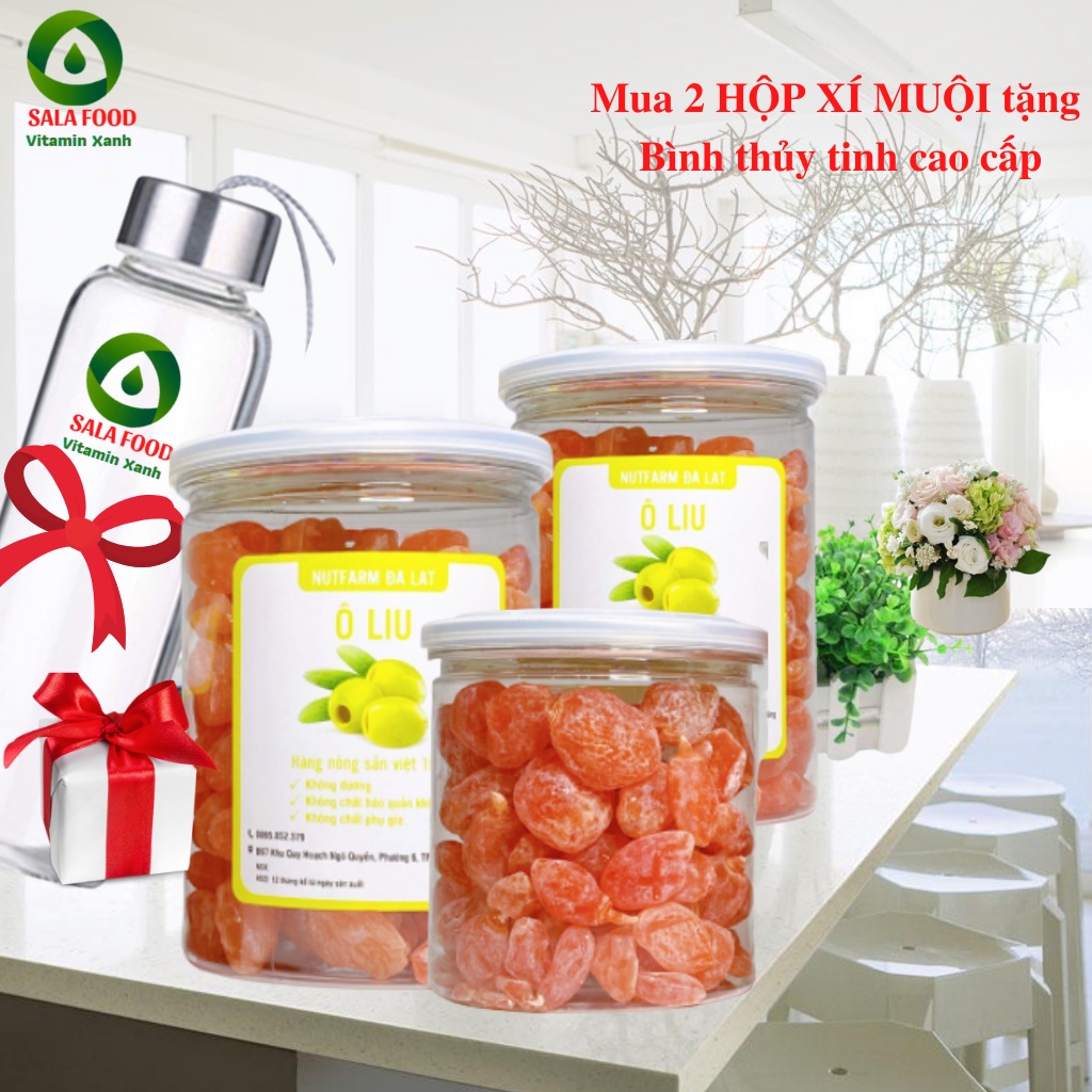 400GR XÍ MUỘI KHÔNG HẠT Ô LIU DÂU CHUA NGỌT - TRÁI CÂY SẤY KHÔNG ĐƯỜNG NUTFARM - ĐẶC SẢN ĐÀ LẠT