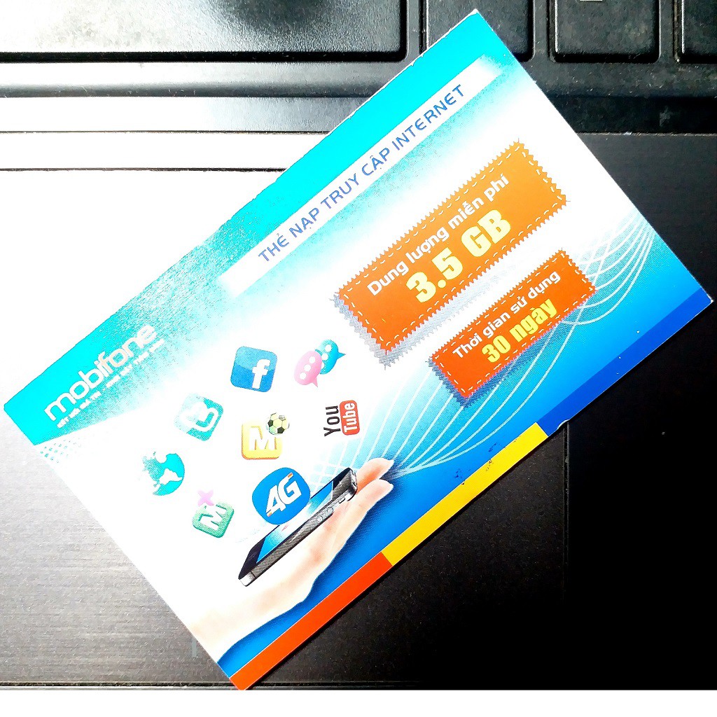 Combo 500 thẻ data 3G Mobifone loại 3,5Gb