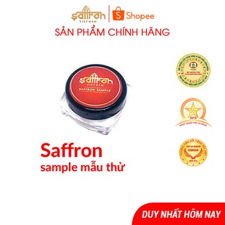 Nhụy hoa nghệ tây saffron hàng chính hãng mẫu dùng thử 0.1Gram