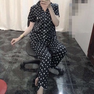 Set pizama phi lụa hàng chuẩn