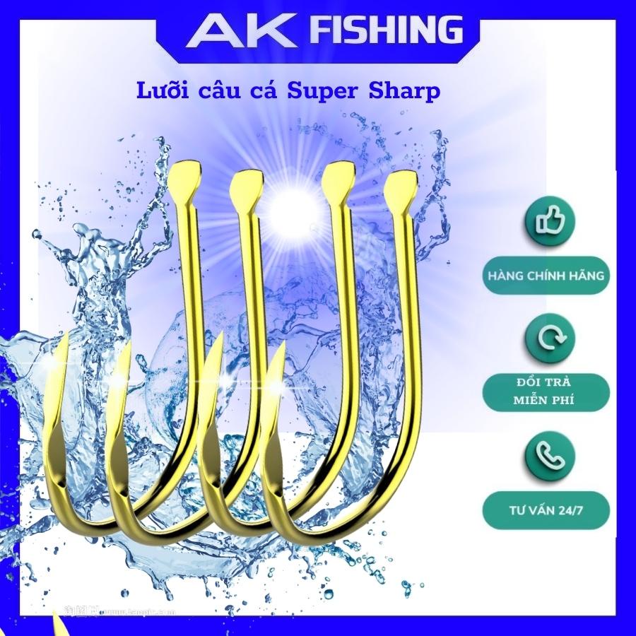 Lưỡi câu cá Super Sharp Lightning sản xuất công nghệ nhật bản lưỡi câu đài AK FISHING phụ kiện câu đài