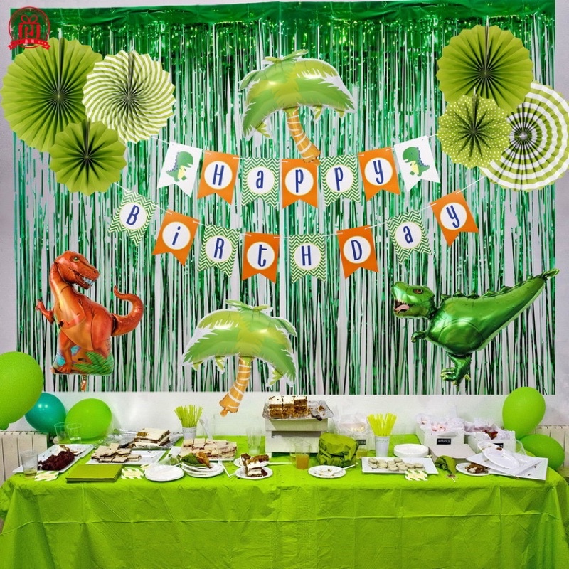 Dây Chữ Happy Birthday Sinh Nhật Chủ Đề Khủng Long Cho Bé