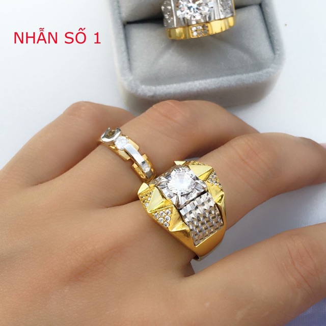 Nhẫn nam mẫu mới hót nhất 2021 mạ cao cấp