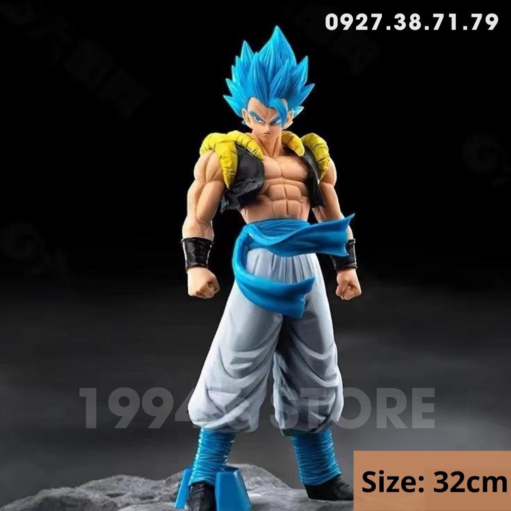 Mô hình Figure Dragon Ball Gogeta cao 32cm cực ngầu, cực chi tiết, mô hình 7 viên ngọc rồng Vegeta x Goku, Gogeta Blue