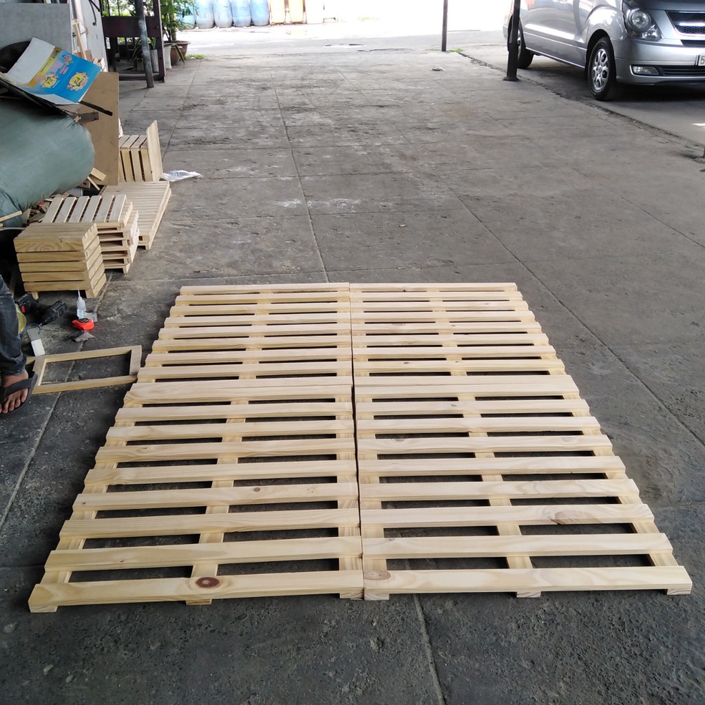 [Mã LIFEBKA5 giảm 10% tối đa 1 Triệu đơn 500k] GIƯỜNG PALLET GẤP GỌN, GỖ THÔNG MỚI 100% ẢNH THẬT