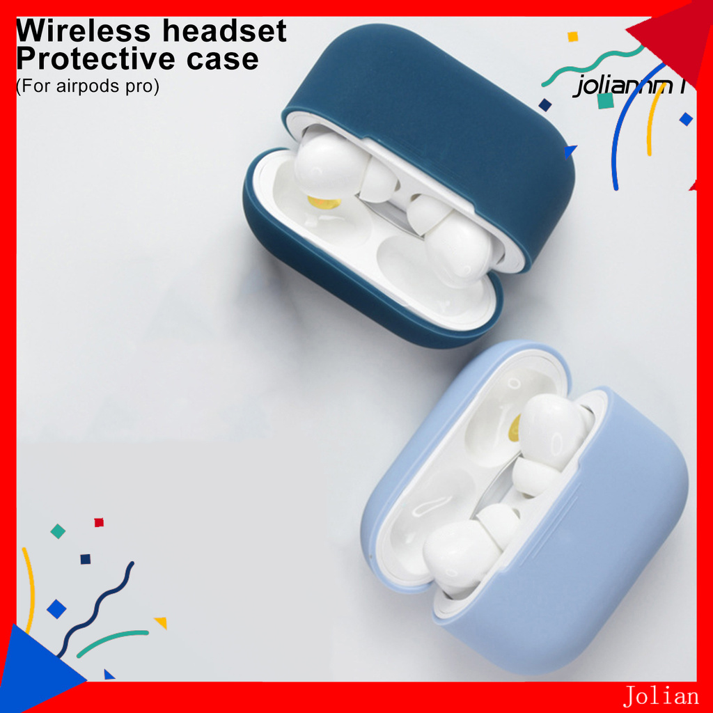 Hộp Đựng Tai Nghe Màu Trơn Chống Rơi Cho Airpods Pro