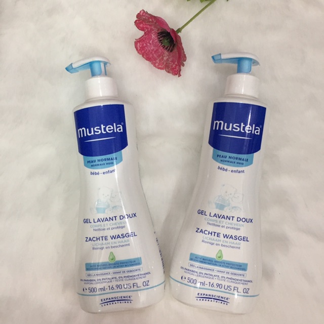 Mẫu mới - Tắm gội Mustela 2in1 500ml - Pháp