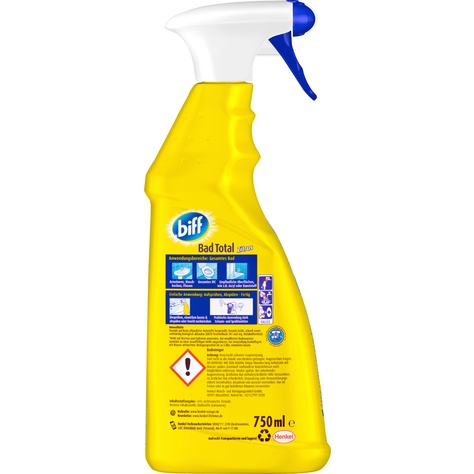 Chai xịt tẩy rửa đa năng trong nhà vệ sinh hương cam chanh tươi mát, khử mùi, chai 750 ml - BIFF01