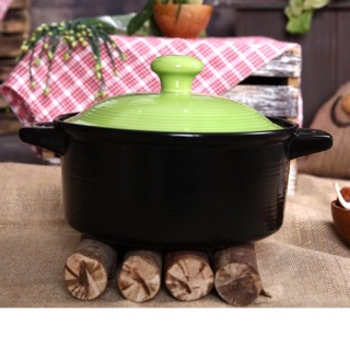 Nồi sứ Royalcooks Molise 4L nắp xanh