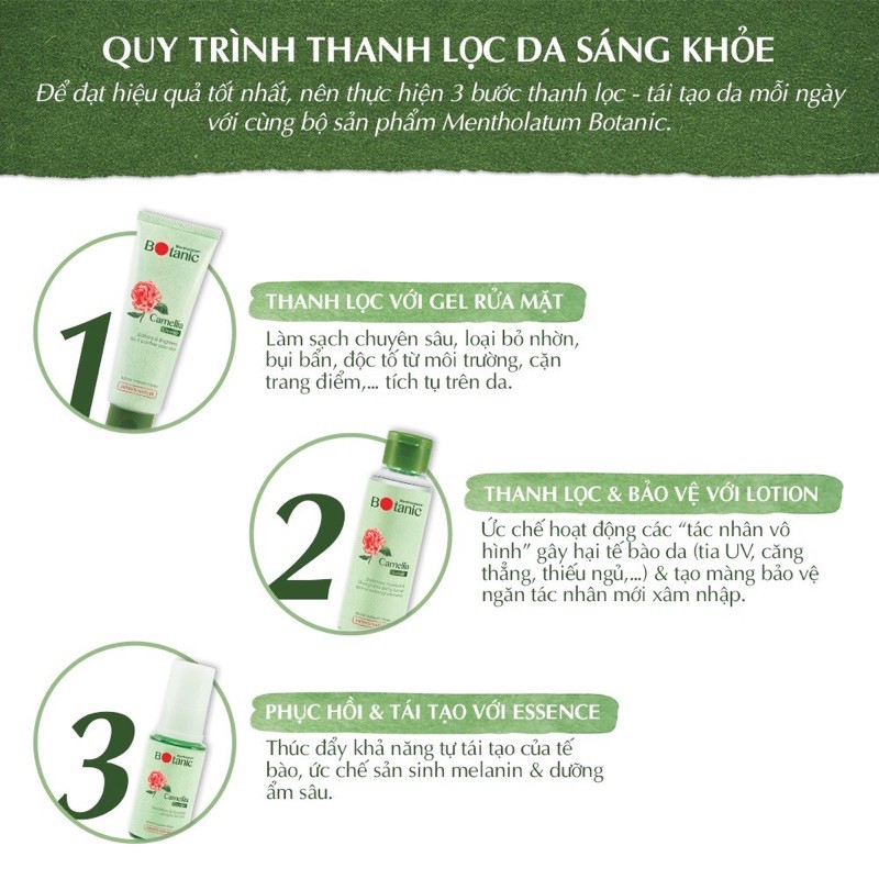 [Sét 3 gói dùng thử ]Bộ Thanh Lọc Da Dưỡng Ẩm BOTANIC ( Bộ gồm 1 gói Gel Rửa Mặt 3g+ 1g Dd dưỡng ẩm 4ml+ 1g Tinh Chất 3g