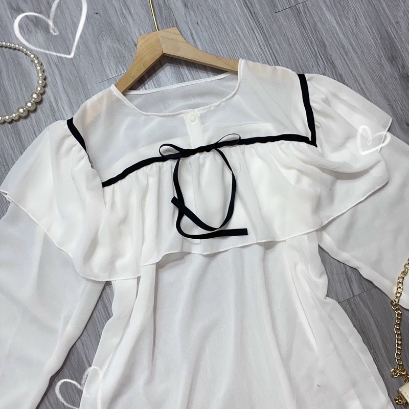 💥 SET ÁO SƠ MI BÈO KÈM CHÂN VÁY 2 TẦNG PHONG CÁCH HÀN QUỐC SIÊU XINH GIÁ RẺ💥 [Ms: UT07] | BigBuy360 - bigbuy360.vn