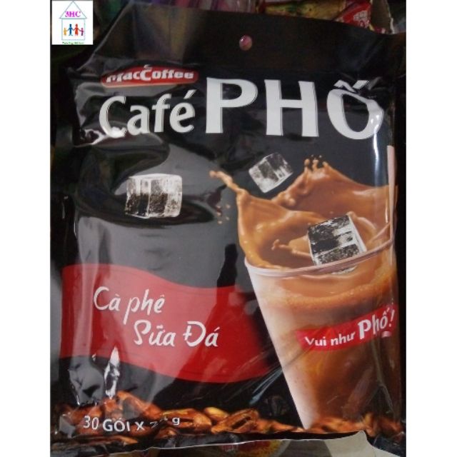 [HCM] Cà phê sữa MacCoffee Cafe Phố hộp 10 gói (hộp 240g)