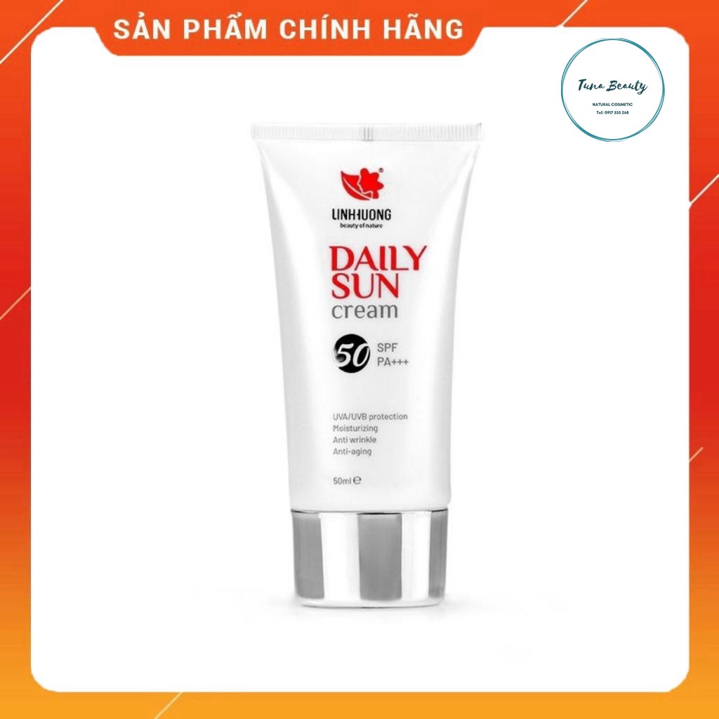 Kem chống nắng Daily Sun Linh Hương❤️FREE SHIP ❤️Chống Tia UVA UVB, Chống Ánh Sáng Xanh, Chống Ô Nhiễm 50ml