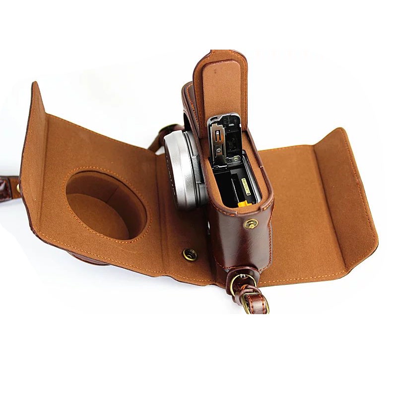 Bao Da PU Sang Trọng Cho Máy Ảnh Fujifilm Fuji X100 X100S X100T X100V X100F XA5 XA7 XA20 XT100 XT200 XT10 XT1 XF10 XS10