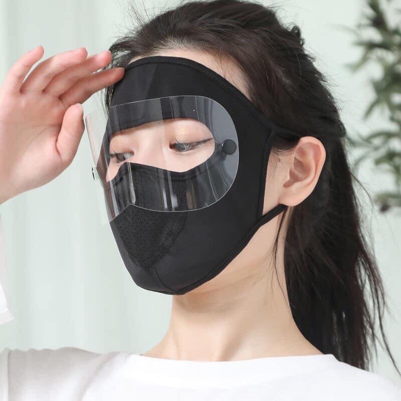 Khẩu trang đa năng có kính chắn gió trống bụi bẩn và trống nắng