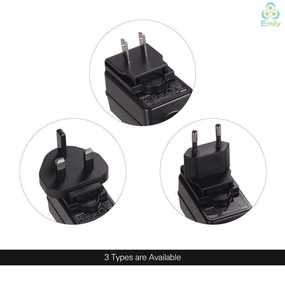 Bộ Chuyển Đổi Nguồn Ac / Dc 9v Cho Đàn Guitar Điện Kèm Phụ Kiện