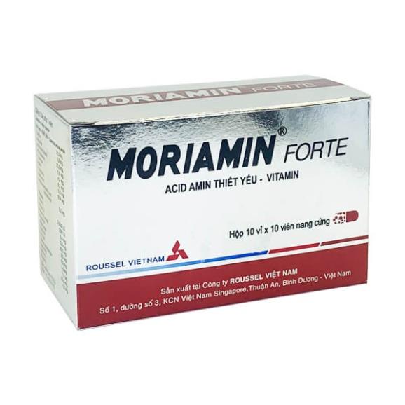 Moriamin Forte - Vỉ 10 viên giúp bổ sung đạm, acid amin và vitamin hiệu quả