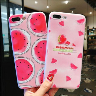 Ốp iphone - ốp lưng họa tiết hình dưa hấu chất liệu silicon dẻo từ iphone 6 đến XS max a44