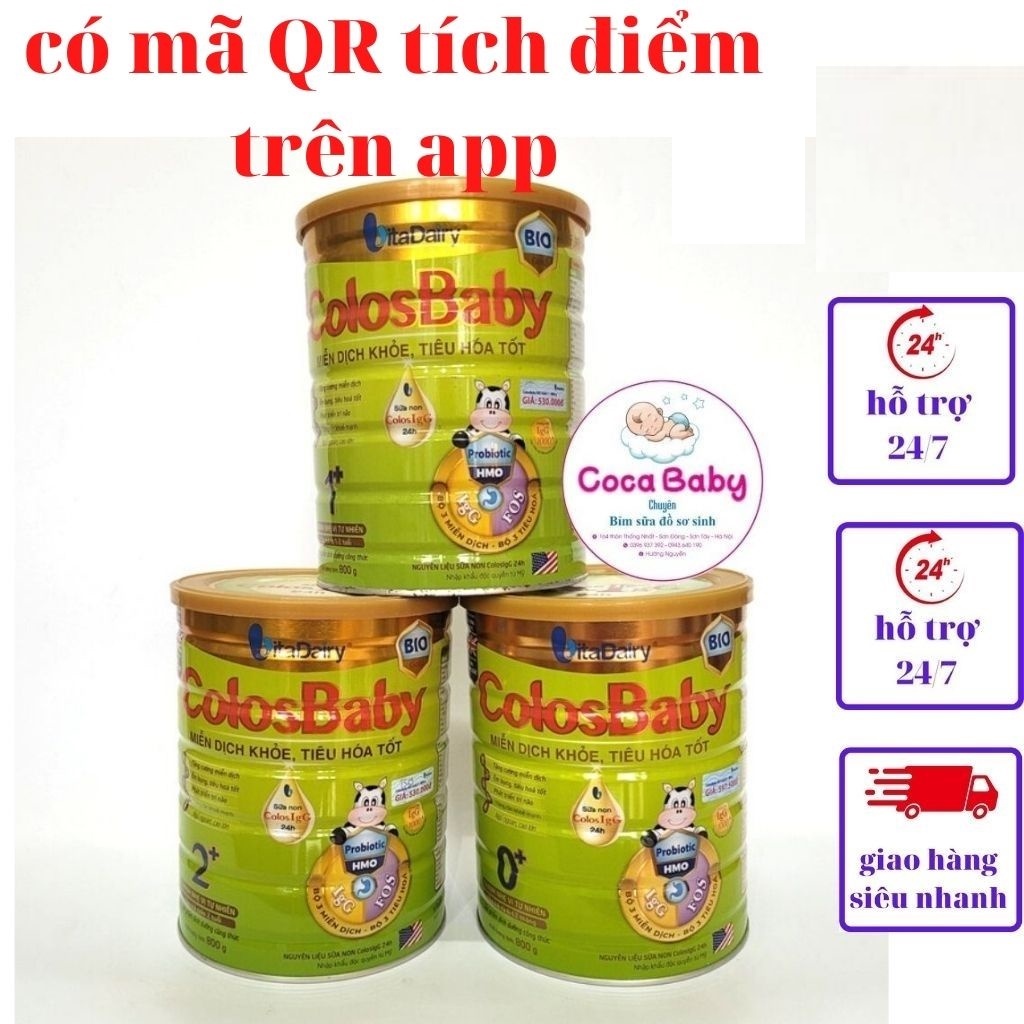 Sữa Colosbaby Bio 0+, 1+, 2+ miễn dịch khỏe tiêu hóa tốt lon 800g⚡FREE SHIP⚡