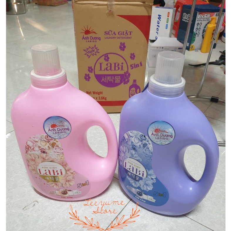 NƯỚC GIẶT - SỮA GIẶT LABI CÔNG NGHỆ NHẬT BẢN - THƠM NGÁT & MỀM VẢI CAN 3,6L