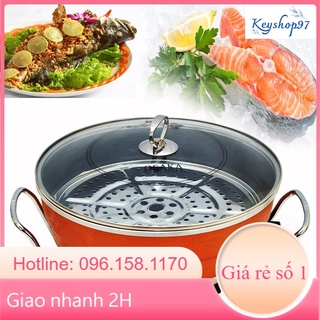 Nồi lẩu kiêm chảo điện đa năng tiện lợi osaka công suất lớn