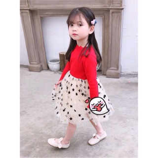 VÁY THU DÀI TAY CHO BÉ