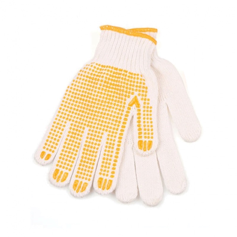 Găng tay bảo hộ lao động phủ hạt nhựa chống trầy xước, tăng độ bám, chống trơn trượt, thao tác linh hoạt