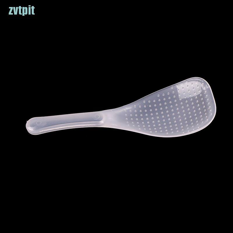 Set 2 Muỗng Nhựa Trong Suốt Chống Dính Tiện Dụng Cho Nhà Bếp