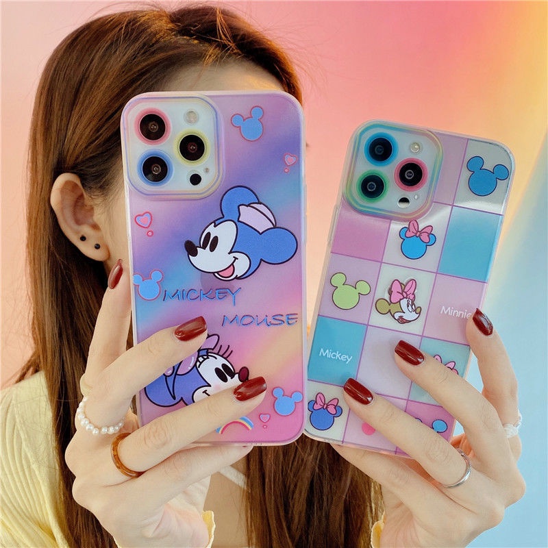 Ốp Điện Thoại Họa Tiết Sọc Caro Cầu Vồng Cho IPhone 12 13 11 Pro Max X Xs Max Xr 5510
