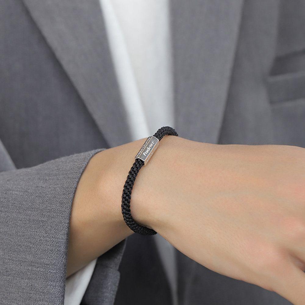 Vòng Đeo Tay Bện Dây Thừng Phong Cách Punk Hàn Quốc Cá Tính Cho Nữ