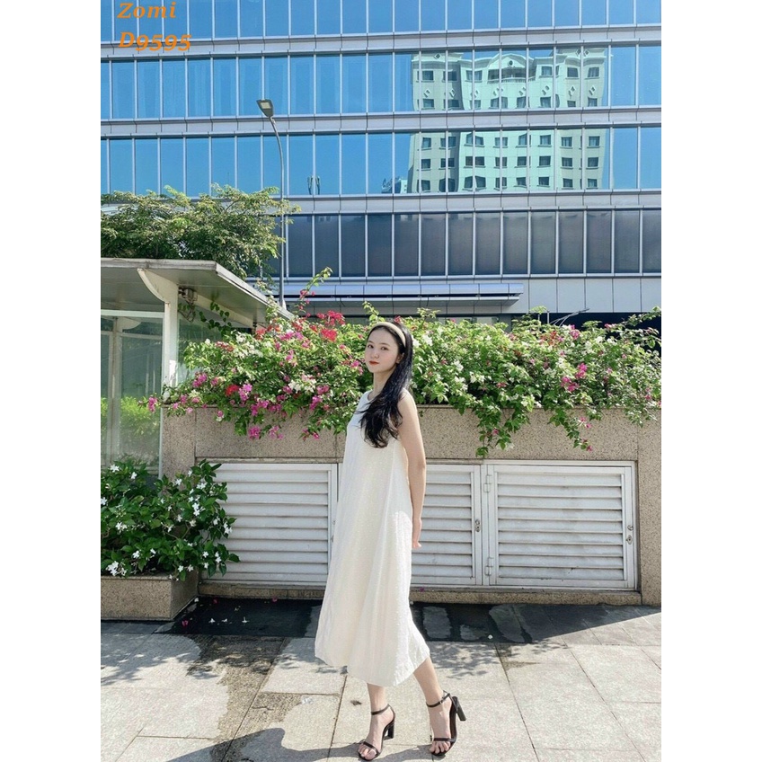 Đầm maxi suông thiết kế ZOMI d9595