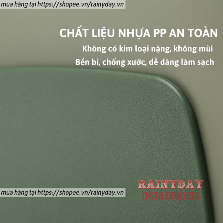 Bộ 3 thớt kháng khuẩn, thớt nhựa PP cao cấp, an toàn chống trơn trượt, xước bề mặt chống nấm mốc