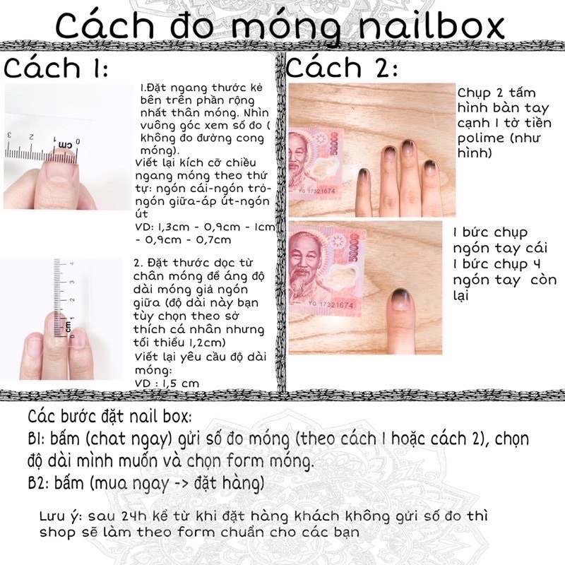 [MẪU MỚI] SET NAIL BOX GIÁ RẺ GẮN FULL CHARM VÀ NƠ NHƯ HÌNH