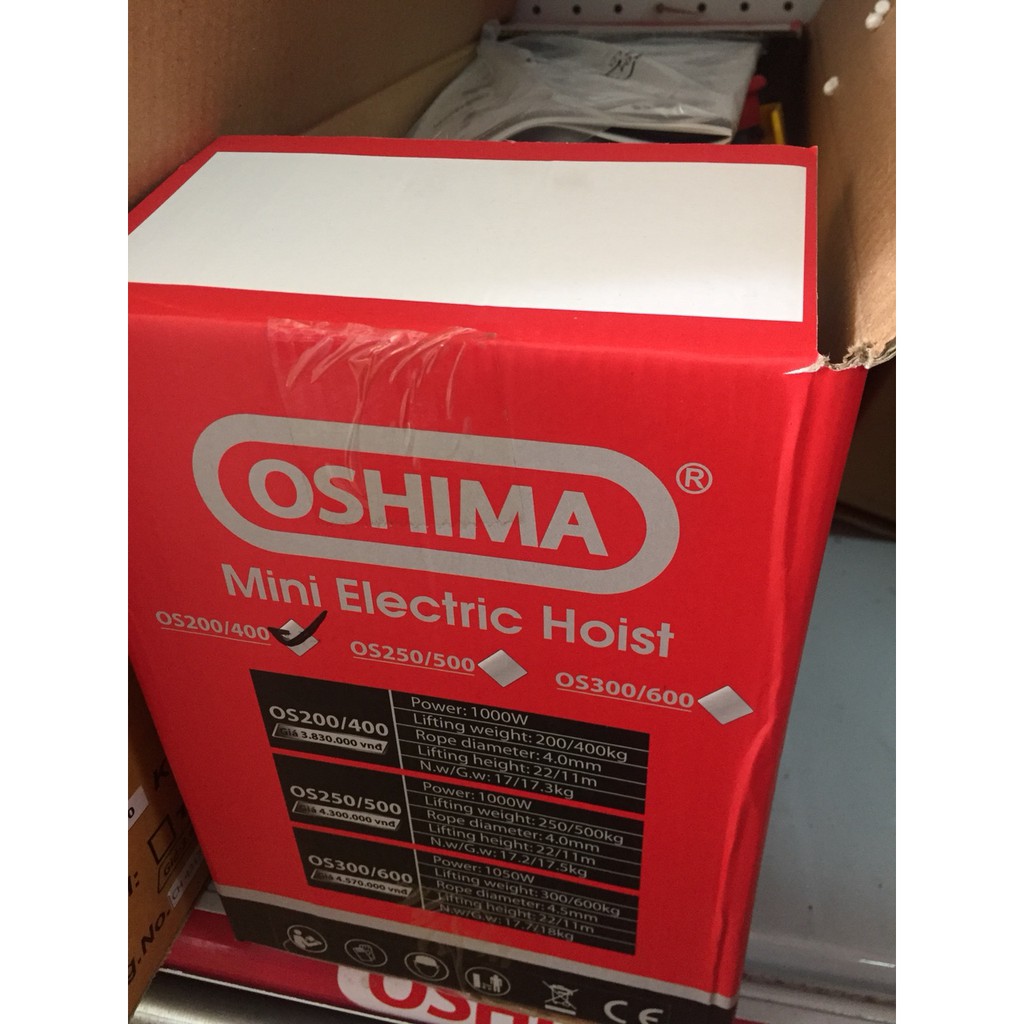 Palang điện Oshima OS 250/500 / Máy tời điện Oshima OS 250/500