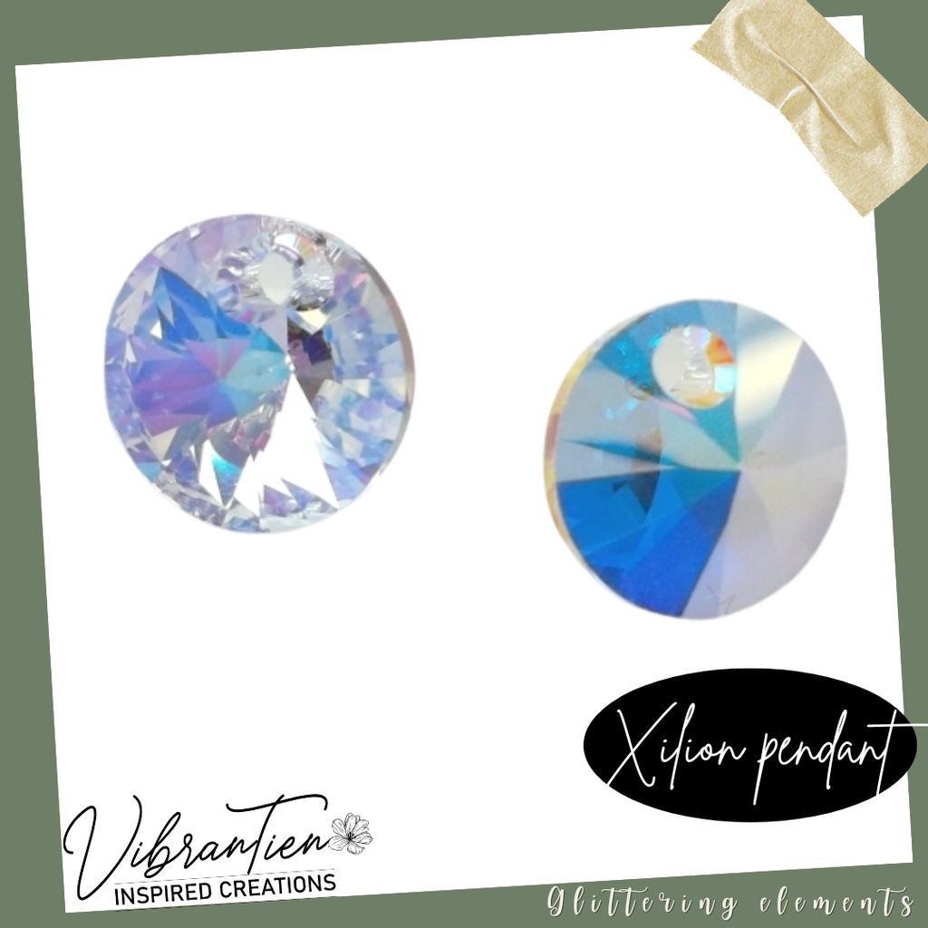 Pha lê Swarovski hạt dĩa 6mm