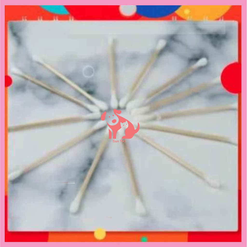 Quà Tặng Que Bông Tai - Cán Gỗ Bông J06