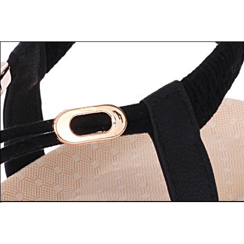 Dép sandal nữ kiểu xỏ ngón gắn ngọc thời trang dễ thương