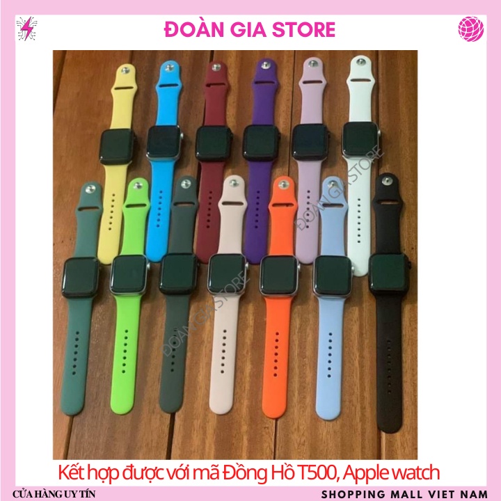 Dây đồng hồ Apple Watch , T500 và đồng hồ T500, W26,W46, U78 Plus full size, loại cao cấp chống bẩn, chống xước