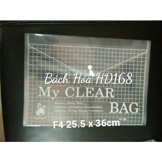 Bìa nhựa nút My clear /