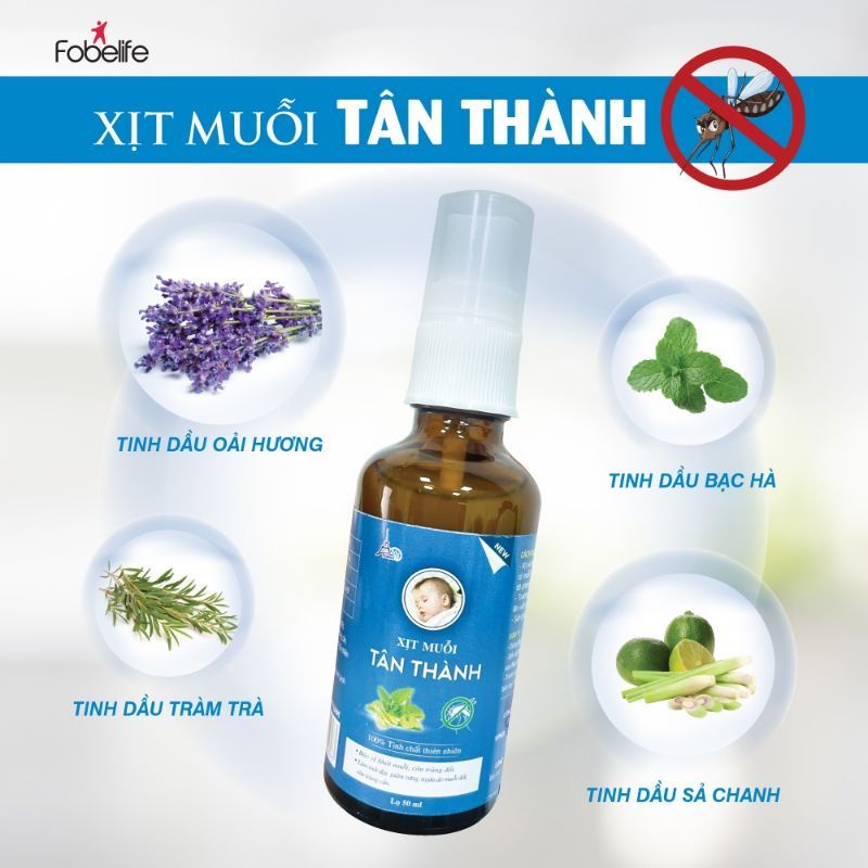 Xịt chống muỗi Green Spay - Xịt Muỗi Tân Thành 50ml an toàn cho trẻ sơ sinh
