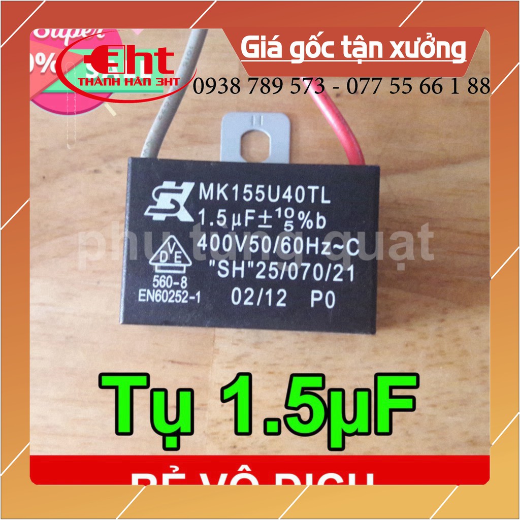 Tụ quạt 2uf và 1.5uf - SANG3HT