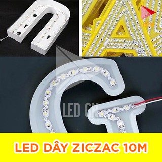 LED Dây Dán Ziczac 10m 12V - Đi Dây Linh Hoạt - Gấp Góc Tối Ưu