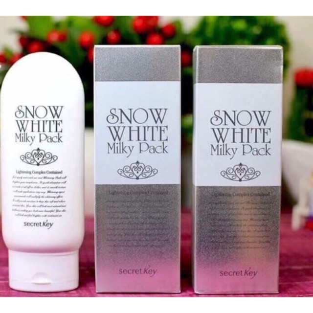KEM DƯỠNG TRẮNG DA MẶT VÀ TOÀN THÂN SNOW WHITE MILKY PACK