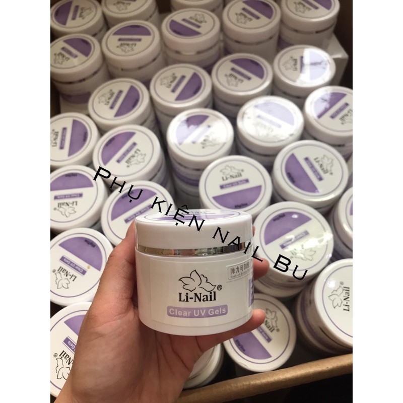 Gel clear li nail, gel đắp móng siêu đặc, không nóng, 65gram, 20 gram