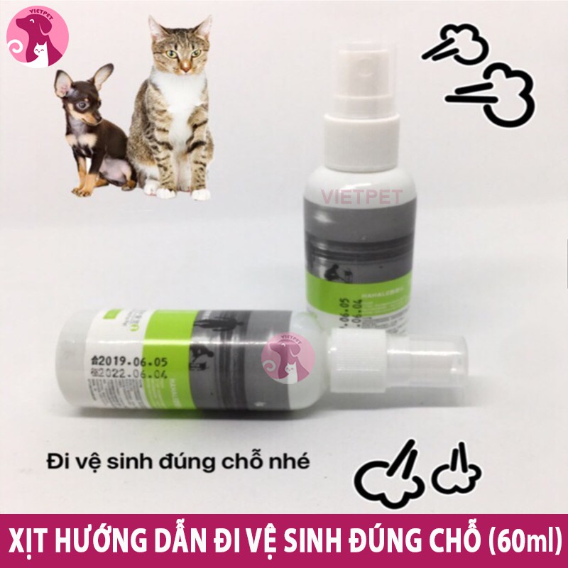 CHAI XỊT HƯỚNG DẪN ĐI VỆ SINH ĐÚNG CHỖ CHO CHÓ MÈO