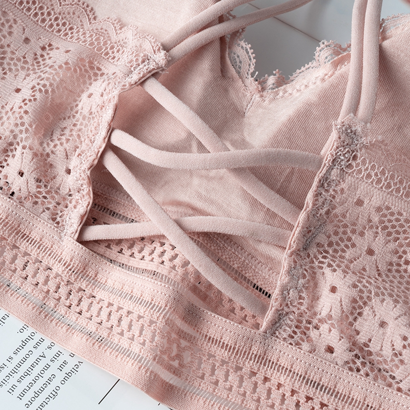 Áo lót dây ecmln họa tiết hoa cúc xinh xắn thời trang cho nữ