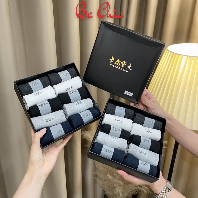 Hộp 10 đôi Tất nam chống hôi chân, khử mùi, tất chống thối cổ ngắn/cổ cao BC_CHIC LINGERIE