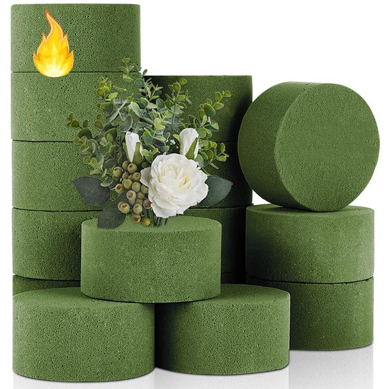 Set 15 khối xốp tròn màu xanh lá dùng để cắm hoa giả trang trí