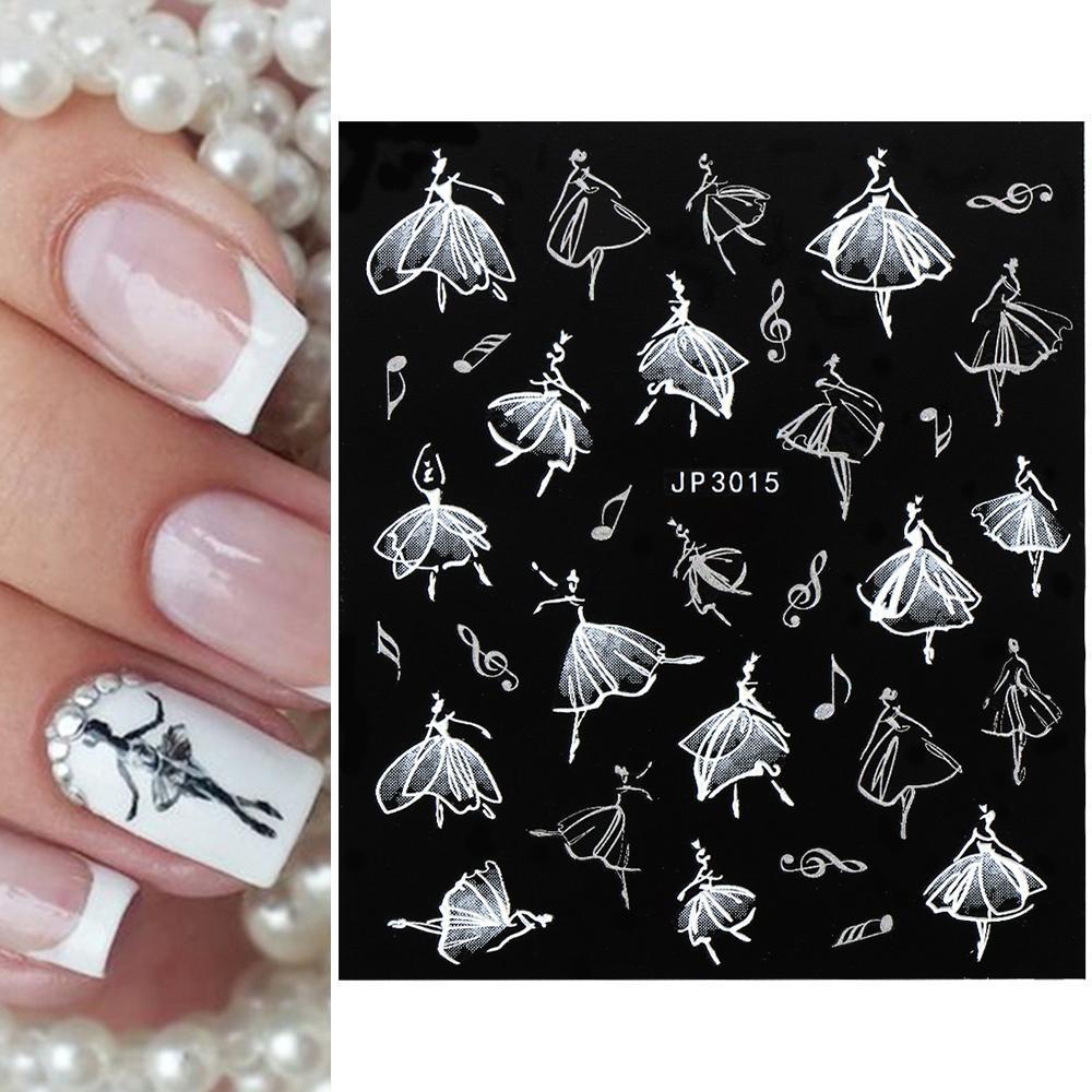 Sticker Dán Móng Hoạ Tiết Hoa Nghệ Thuật