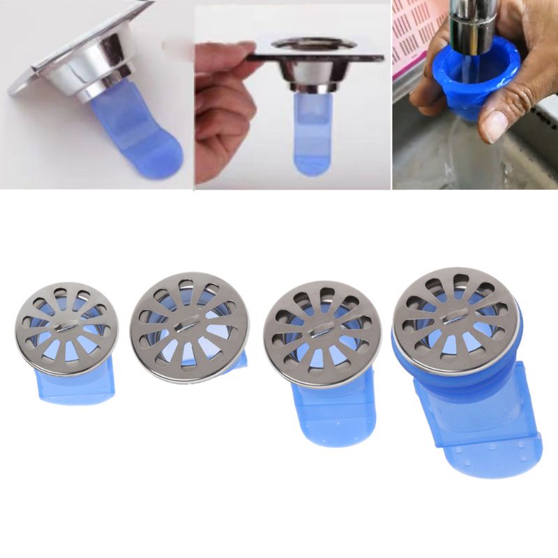 Nắp Lọc Silicone Gắn Cống Thoát Nước Sàn Nhà Tắm / Nhà Bếp Khử Mùi Hôi